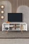 Hanah Home Sina 3318 Soporte para TV Blanco y Nogal